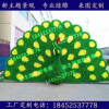 仿真綠雕造型孔雀大型戶外動物雕塑創意造型園林景觀設計可定制