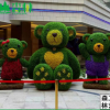 園林景觀布置綠雕植物 仿真綠雕動植物造型雕塑 環保仿真動物大熊
