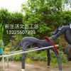 定制 廢舊輪胎工藝輪胎藝術廠家定制驢拉車 小鹿 斑馬藝術造型