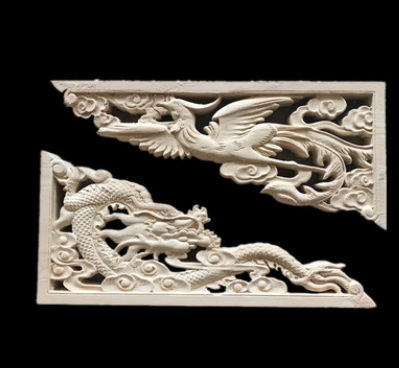 東陽木雕園林寺廟仿古建筑構件實木牛腿龍鳳雕花梁托角花