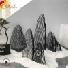 簡約現代鐵藝假山擺件售樓部會所雕塑酒店別墅園林大型戶外工藝品