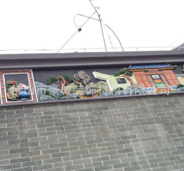 中式古典藝術房屋墻面雕朔灰雕 古建房屋 藝術工程 古建浮雕施工