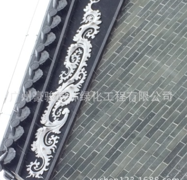 中式古建墻上3D畫 雕朔工藝 藝術灰塑 浮雕 圖騰壁畫 檐畫