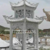 石雕涼亭漢白玉歐式雙層涼亭景觀園林庭院廣場戶外工藝品裝飾擺件