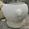 石雕漢白玉花盆魚缸雕塑庭院戶外小區景觀園林戶外花缽裝飾擺件