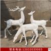 園林景觀裝飾擺件戶外花園小品櫥窗美陳梅花鹿玻璃鋼動(dòng)物麋鹿雕塑