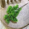 廠家直銷擺放花藝仿真綠植盆景單枝大美人松崖柏葉迎客松仿真花