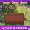 產(chǎn)地貨源防腐木移動花箱 家庭園藝實(shí)木花盒花箱 露天防腐木花盆