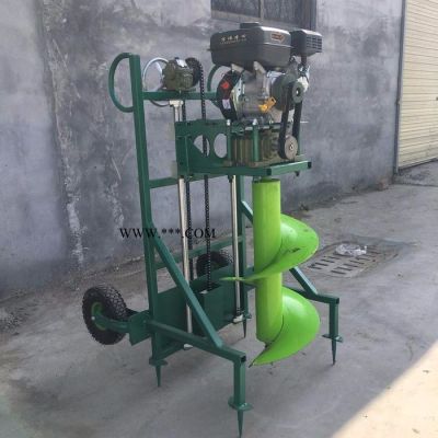 葡萄種植埋樁挖穴挖坑機 果園施肥鉆眼挖坑機 圍欄立柱挖坑機批發