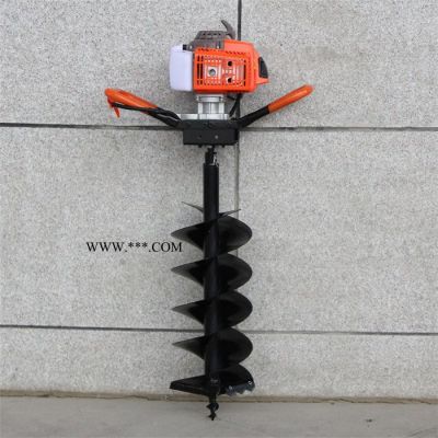 雙人手提式植樹挖坑機  大型車載挖坑機  手推框架植樹挖坑機優點