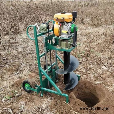 佳鑫機械 綠化苗木園林挖坑機 手推框架打眼機 籬笆圍欄立柱埋樁打洞機