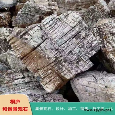 桐廬產(chǎn)地直銷大量天然黃石假山石駁岸石桐廬野山石自然石