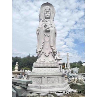 **四面菩薩雕刻 三面觀音石雕 大型石雕佛像  石雕佛像價格 人物觀音石雕 廠家批發(fā)