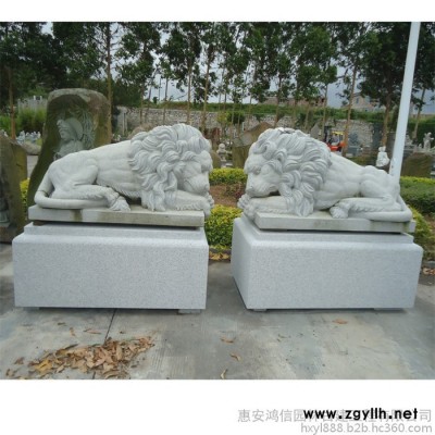 工廠直供歐洲獅石雕 大理石歐式獅子 戶外魚尾獅天然石頭雕刻擺件 石雕歐洲獅