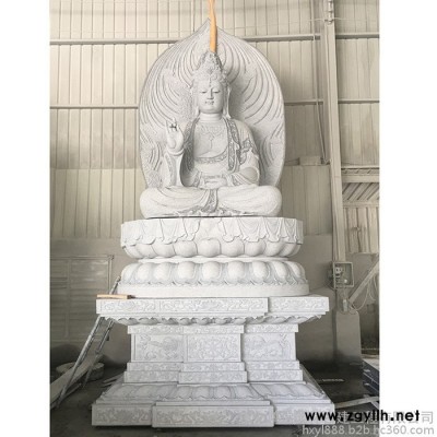 供應(yīng)惠安石雕佛像 石雕大勢至菩薩 寺廟西方三圣佛像雕刻