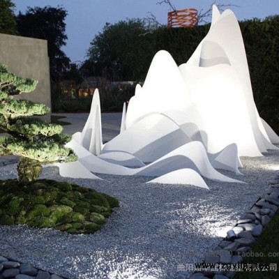 嘉華雕塑  別墅假山造型雕塑 不銹鋼假山石雕塑  庭院雕塑