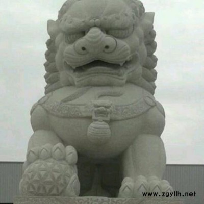 廠家供應景區(qū)花崗巖石雕北京獅 雕刻石雕獅子 花崗巖獅子繡石獅