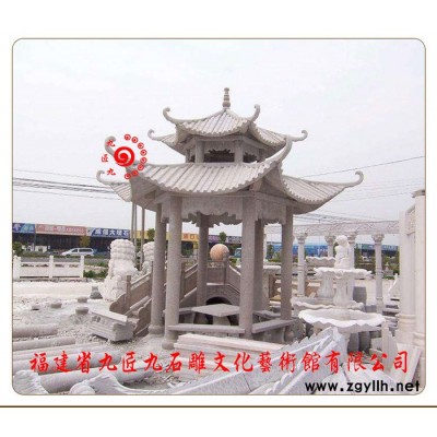 惠安石雕九匠九石雕藝術(shù)館 石亭子 園林石亭子，忠孝，石石牌樓，石牌坊，山牌門，亭臺樓坊. 仿古石亭子，歐式石亭子，龍柱亭
