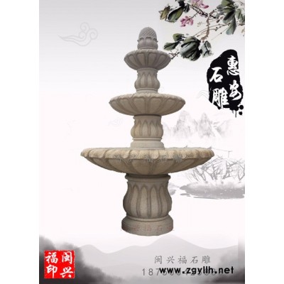 閩興福石雕 石雕噴水池