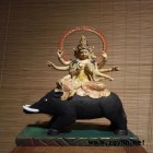 福建至善如一工藝品 ** 密宗木雕摩利支天菩薩光明天母具光佛母保護神家居寺廟供奉擺件