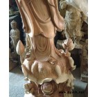 **木雕紅豆杉觀音菩薩 精雕觀世音木雕佛像工藝品擺件