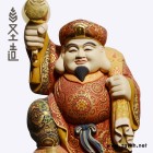 木雕大黑天財(cái)神像日本大黑天佛像寺廟家用居家供奉定制 圣造