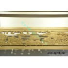 日式 和室裝飾材質欄橺（バー橺）木雕屏風 雙面鏤空雕 隔斷