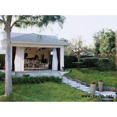 別墅庭院花園景觀施工、園林流水景觀施工、日式室外景觀施工