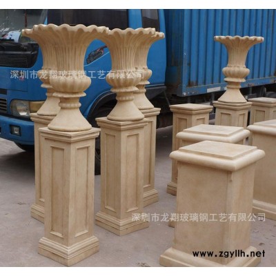 定做 玻璃鋼花盆 歐式花盆容器 歐式園林花盆 花盆/花壇