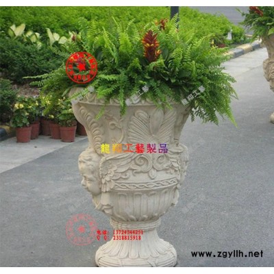 2013新款 砂巖花盆 園林花缽  歐式砂巖花壇