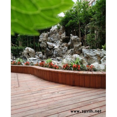 大型英石景觀假山施工、專業施工大型假山、流水假山施工