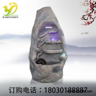 研景 假山流水家居辦公擺件