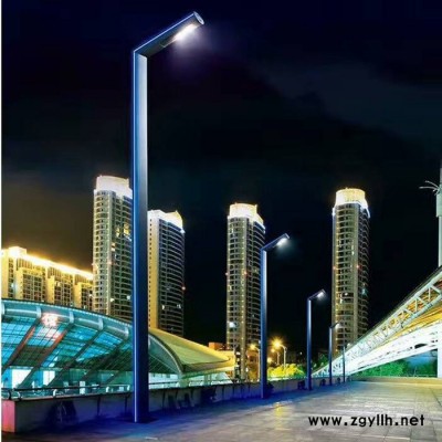 戶外工程led市電太陽能路燈A字臂太陽能路燈桿室外太陽能燈道路燈 庭院燈