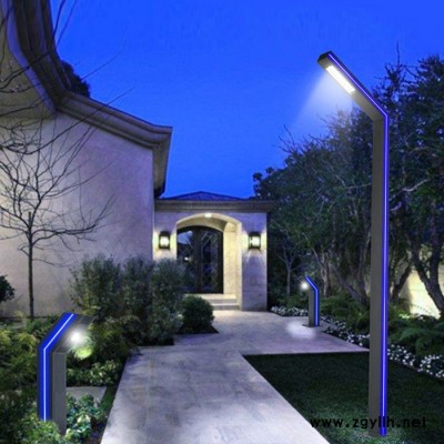 庭院燈戶外3米防水室外led超亮景觀燈花園小區草坪路燈戶外燈方燈 3米20W全套