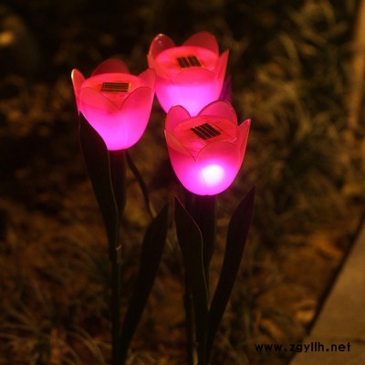 草坪燈郁金香花燈裝飾景觀燈戶外仿真花燈集益光能