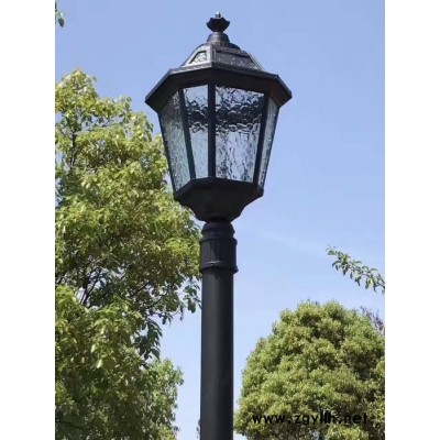 歐式戶外路燈道路花園景觀高桿燈別墅庭院裝飾鋁質(zhì)草坪燈