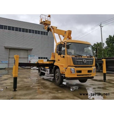 吉林省松原東風(fēng)天錦 32米高空作業(yè)車 廣告安裝登高車 園林修剪登高車 路燈維修高空車