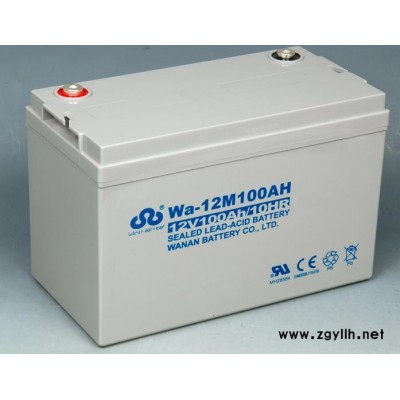西安市廠家WA-12M14AC萬安蓄電池12V14AH路燈電池