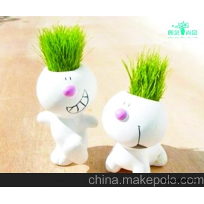 DIY微笑陶瓷 酷樂啦-皮皮 時尚園藝 創意桌上園藝種植 誠招代理