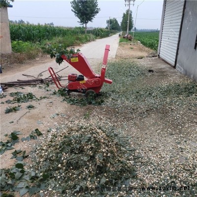 手推汽油柴油碎枝機(jī) 林業(yè)專用臥式13馬力15馬力汽油碎枝機(jī)樹枝粉碎機(jī)