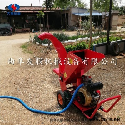 修剪廢棄果木樹枝粉碎機 暢銷景區道路養護碎枝機 多功能枝條破碎機