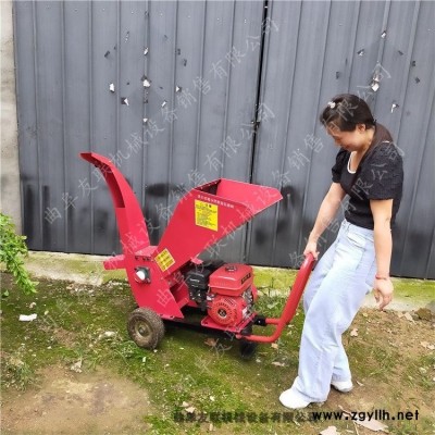 電動(dòng)版樹(shù)枝粉碎機(jī)自走式園林樹(shù)枝粉碎機(jī)大馬力果園碎枝機(jī)