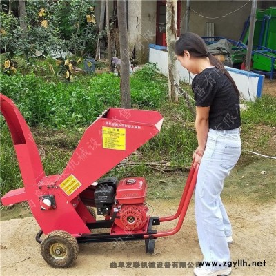7.5電動(dòng)版手推式枝葉粉碎機(jī) 環(huán)保型物業(yè)園林樹枝粉碎機(jī) 操作視頻1