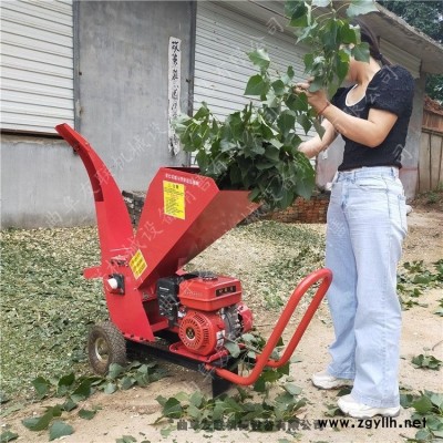四輪后置式樹杈粉碎機(jī) 苗圃園雜枝粉碎處理機(jī) 葡萄藤蔓削片機(jī)廠家動(dòng)力齊全2
